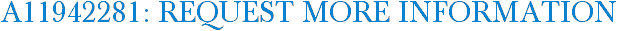 A11942281: Request More Information