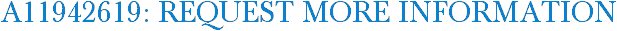 A11942619: Request More Information