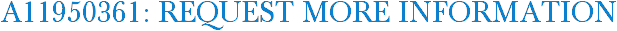 A11950361: Request More Information