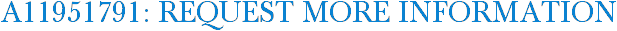 A11951791: Request More Information