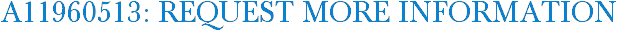 A11960513: Request More Information