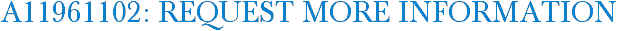 A11961102: Request More Information