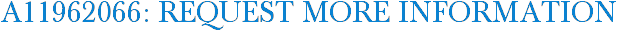A11962066: Request More Information