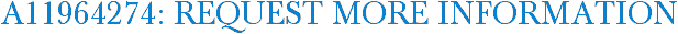 A11964274: Request More Information