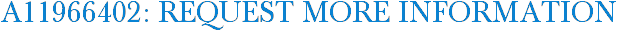 A11966402: Request More Information