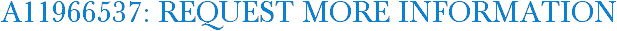 A11966537: Request More Information