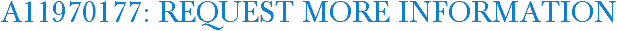 A11970177: Request More Information