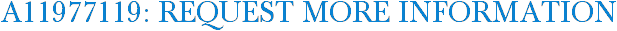 A11977119: Request More Information