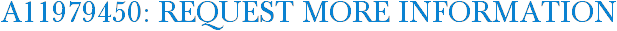 A11979450: Request More Information