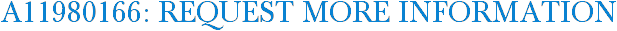 A11980166: Request More Information