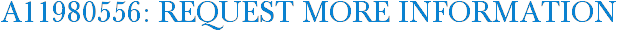 A11980556: Request More Information