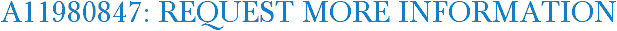 A11980847: Request More Information
