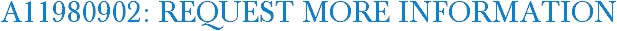 A11980902: Request More Information