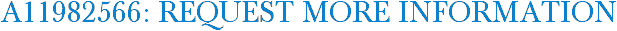A11982566: Request More Information