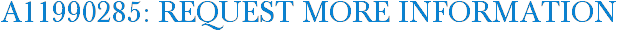 A11990285: Request More Information