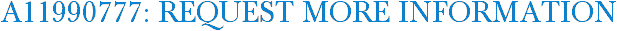 A11990777: Request More Information