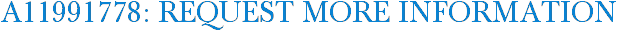 A11991778: Request More Information