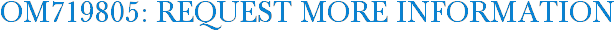 OM719805: Request More Information